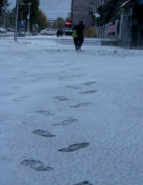 我的家乡下雪了，冬天又来了！