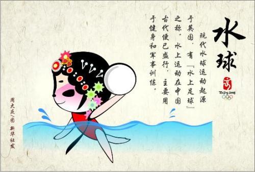 [推荐]很难得的京剧版奥运会运动项目海报