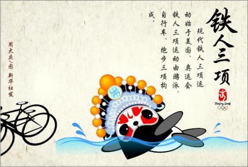 [推荐]很难得的京剧版奥运会运动项目海报